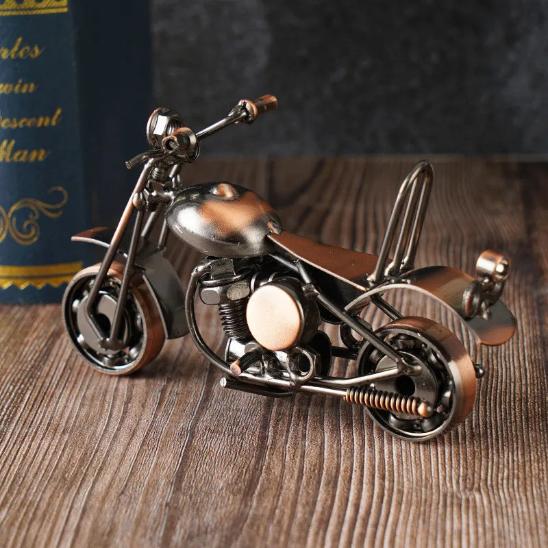 Retro Iron Art Motorcycle